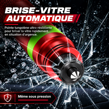 SmartReskue® - Brise vitre & coupe ceinture 2-en-1