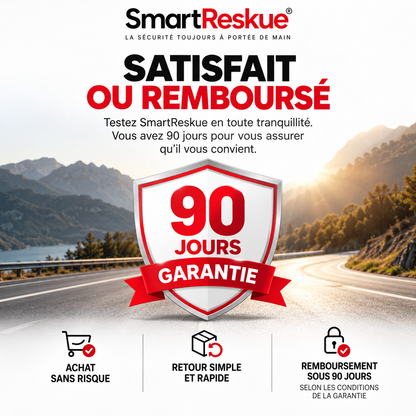 SmartReskue® - Brise vitre & coupe ceinture 2-en-1